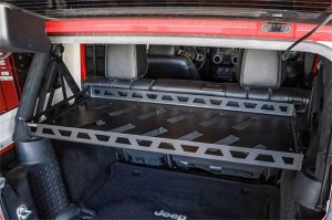 Jeep Wrangler JK Interior Cargo Rack - Rear - Dee Zee - Solid with NRT(TM) Coating - Black - `07-`18